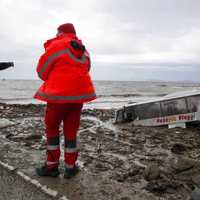 1 dead, up to 12 missing in landslide on Italian island